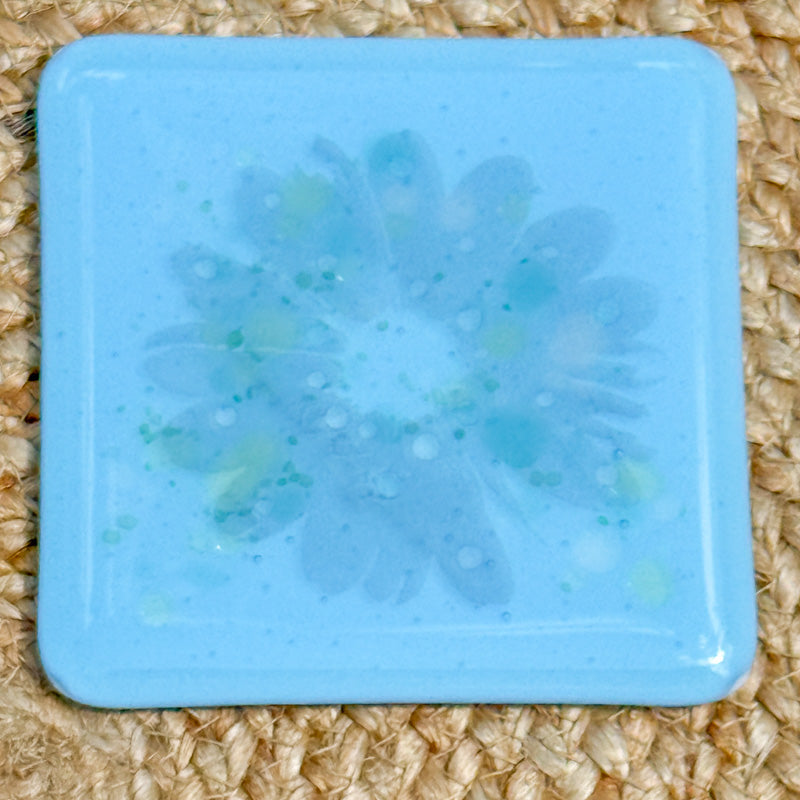 Breezy Botanicals, Summer Breeze Collection coaster set, blues & greens