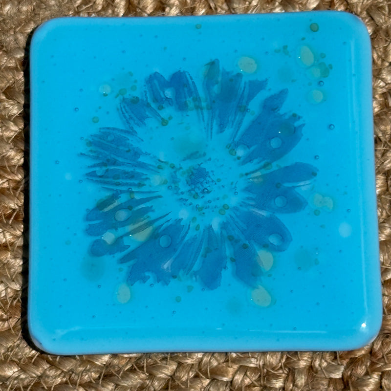 Windswept Wilds, Summer Breeze Collection coaster set, blues & greens